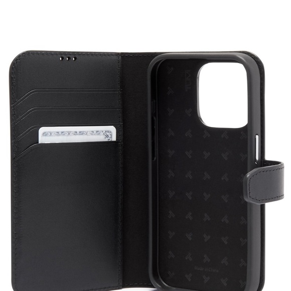 TUMI wallet folio iPhone case NEW! BLACK (magnet phone case also avail) - Picture 4 of 13